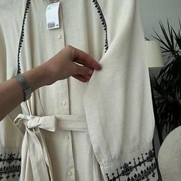 H&m linen midi kaftan dress - Picture 7 of 7